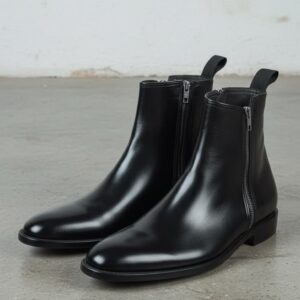 Black Zip Boots