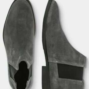 Grey Suede Chelsea Boot